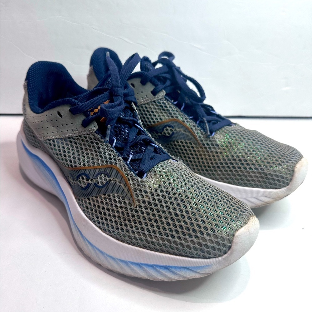 Women’s Saucony Gray and Blue Running Shoes Sz.9